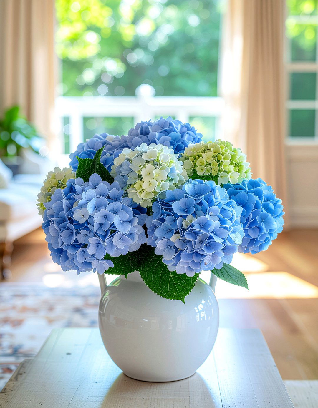 Real touch hydrangea blue - 30 faux flower ideas