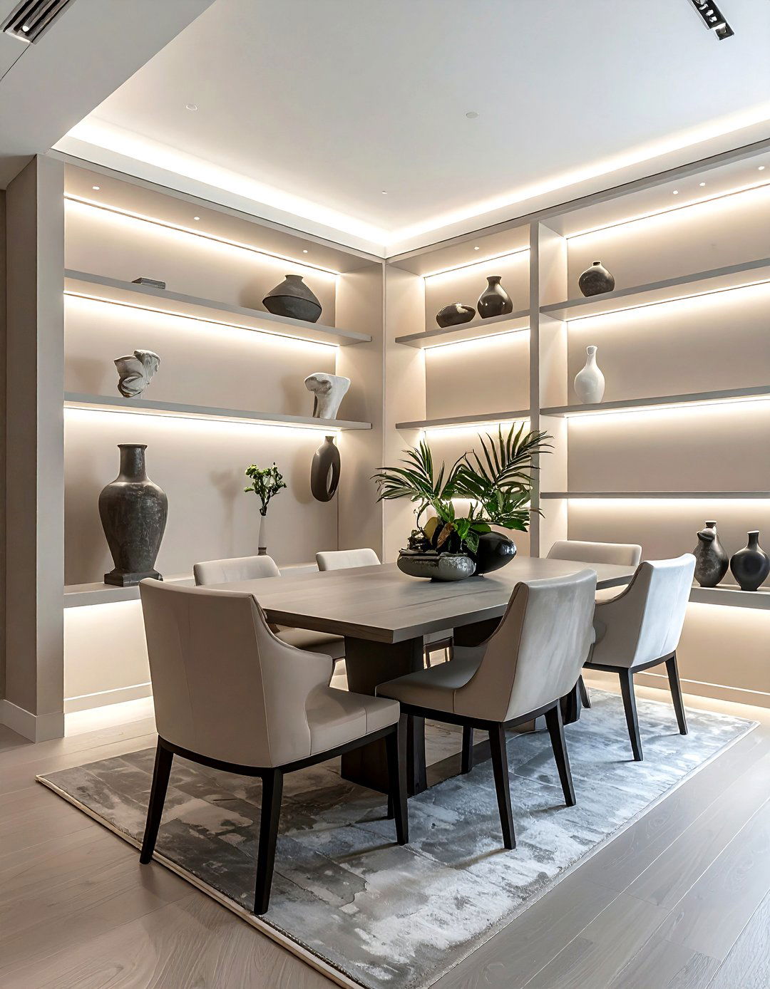 Recessed Corner Wall Shelves - 30 dining room corner shelving ideas