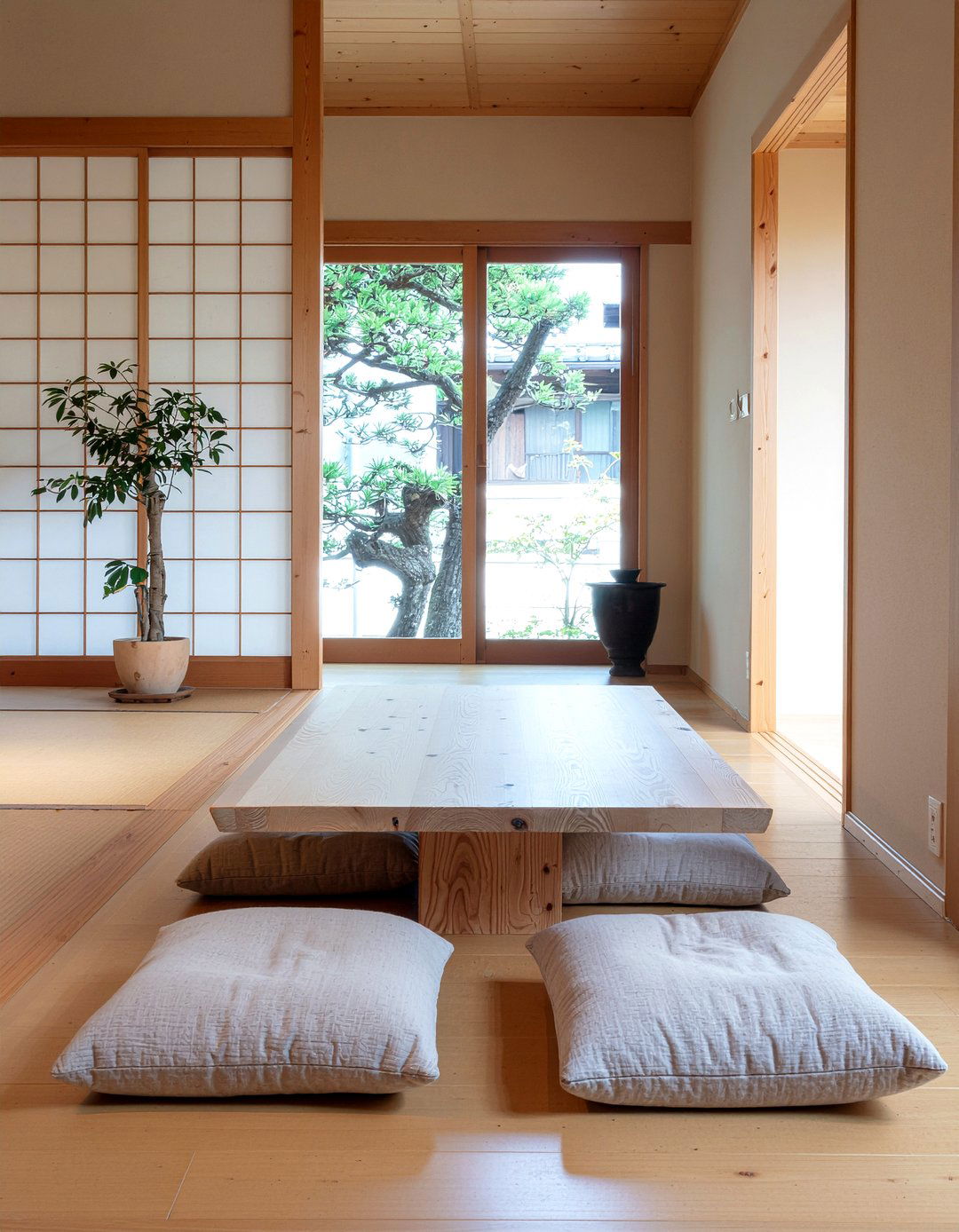 Recessed Floor Seating - 30 Japanese dining room ideas