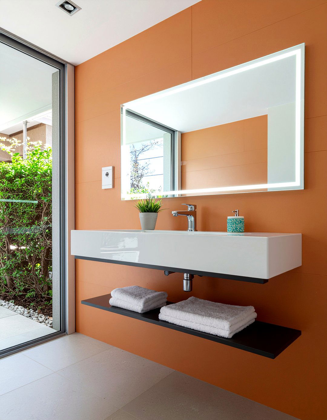 Recessed LED Mirror - 30 LED bathroom mirror ideas