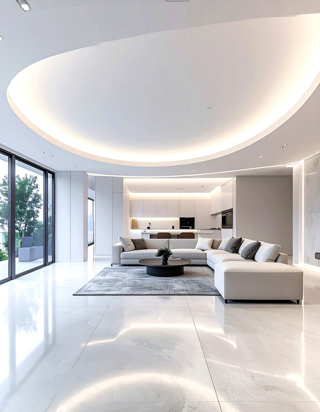 Recessed Lighting Barrel Ceiling - 30 living room barrel ceiling ideas