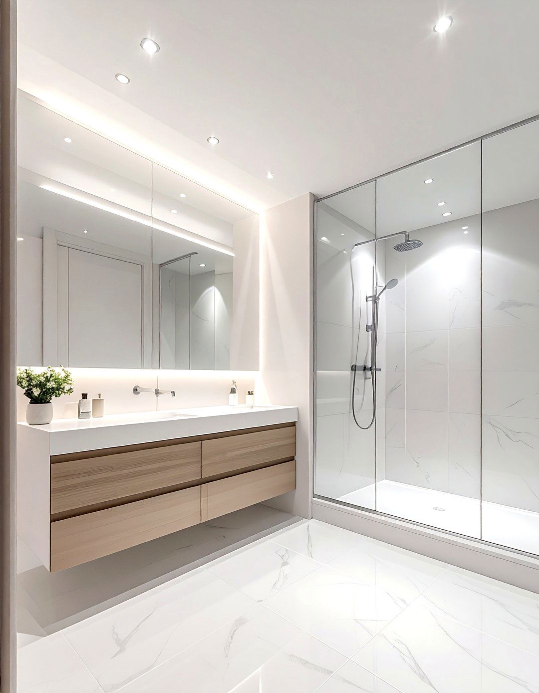 Recessed Lighting Bathroom - 30 bathroom redesign ideas
