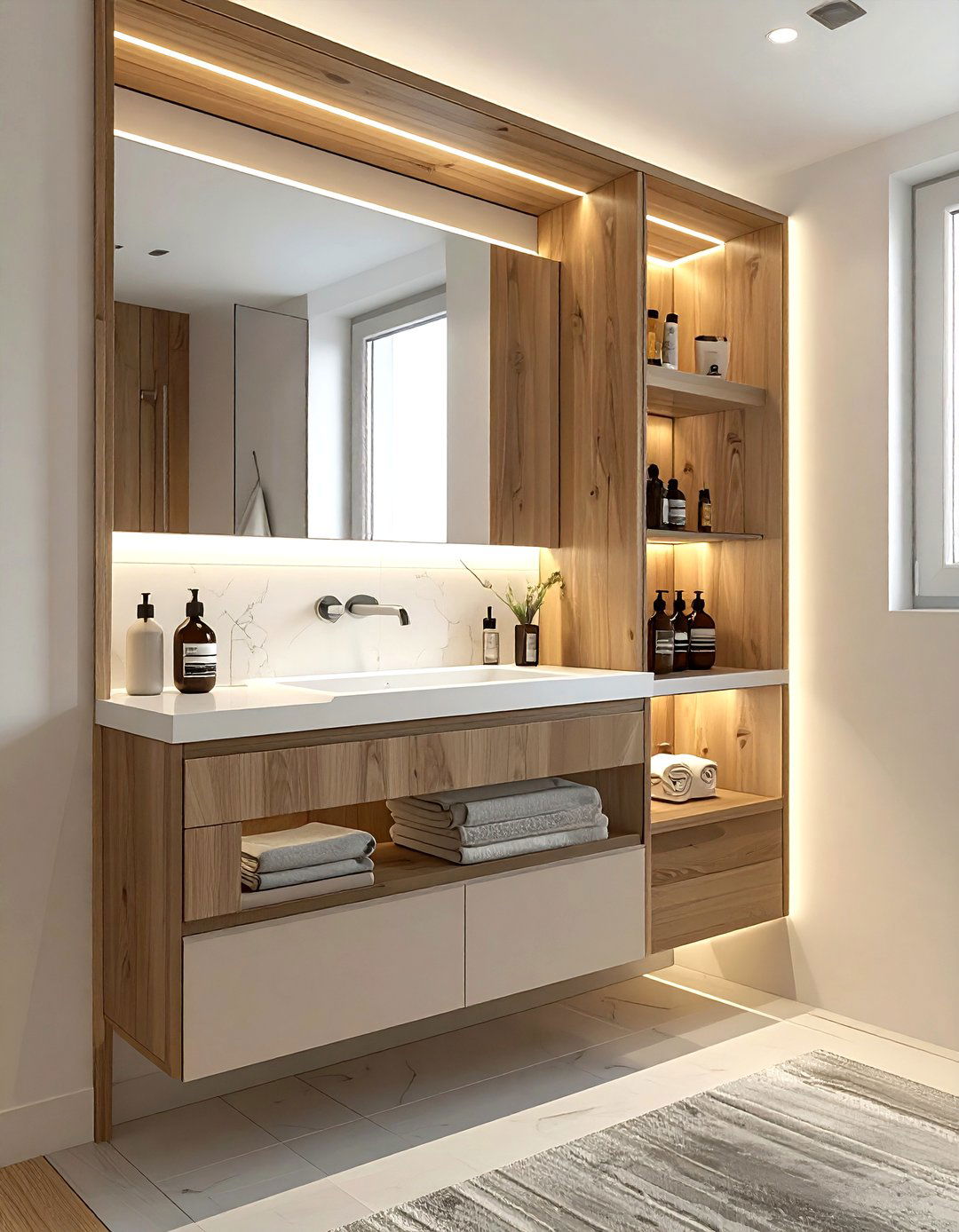 Recessed Medicine Cabinet - 30 bathroom cabinet storage ideas