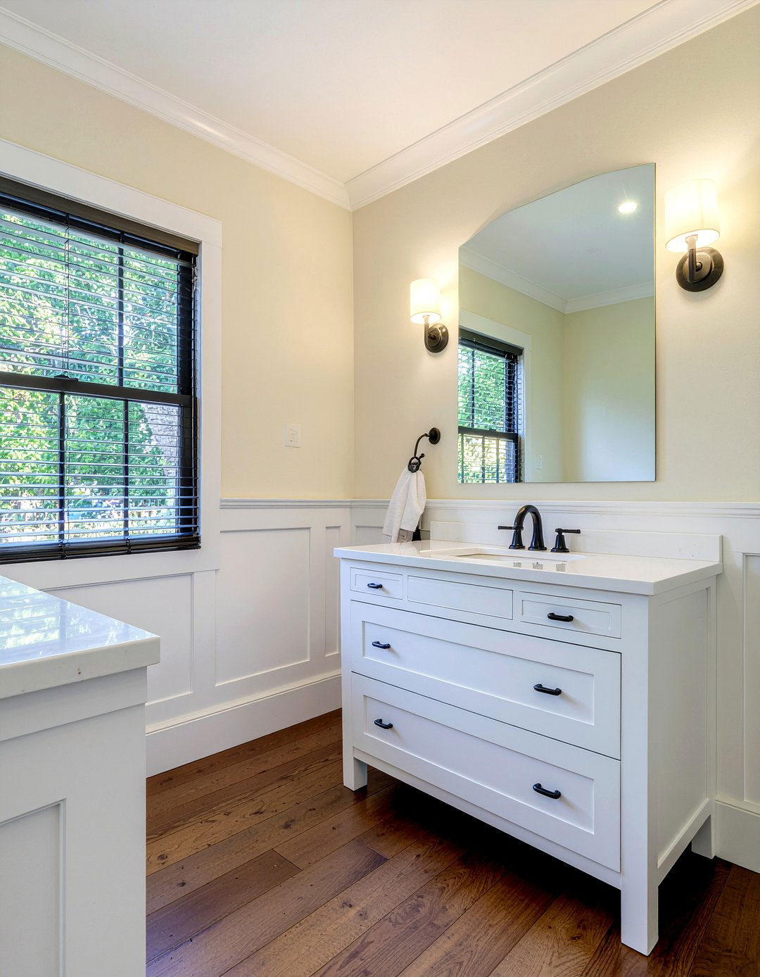 Recessed Panel Bathroom Wainscoting - 30 bathroom molding ideas