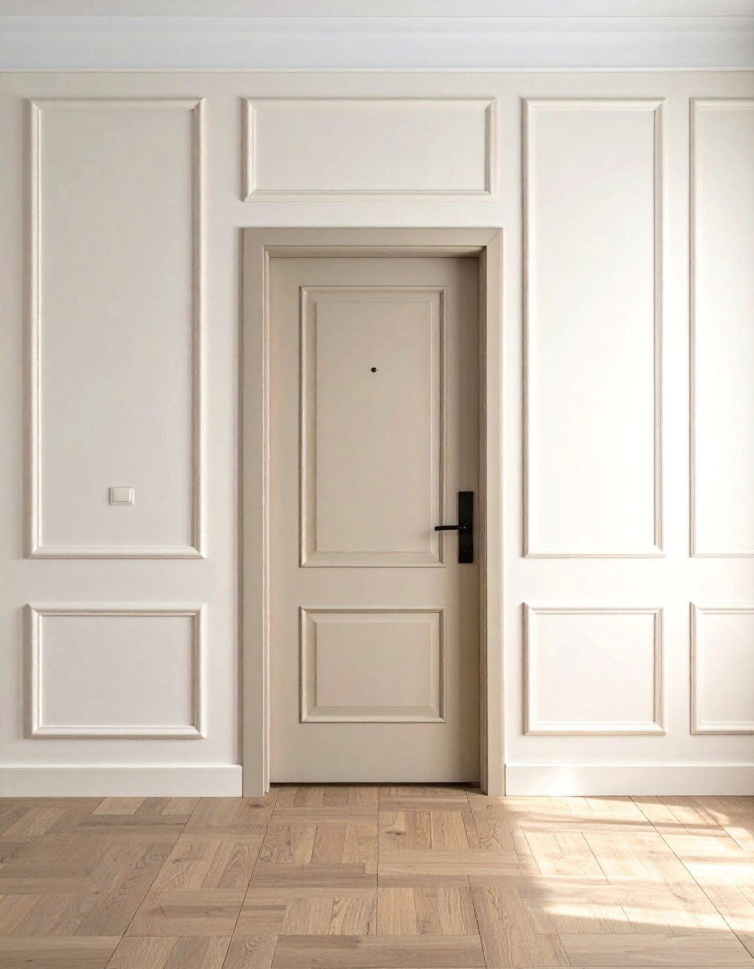 Recessed Panel Hidden Door Wall - 30 living room recessed panel ideas