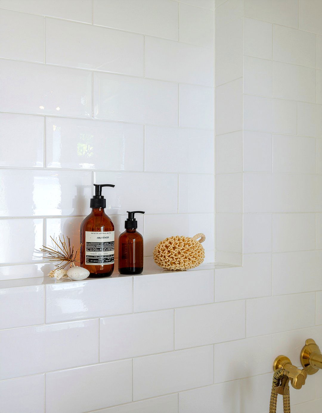 Recessed Shower Niche - 30 bathroom custom built ideas