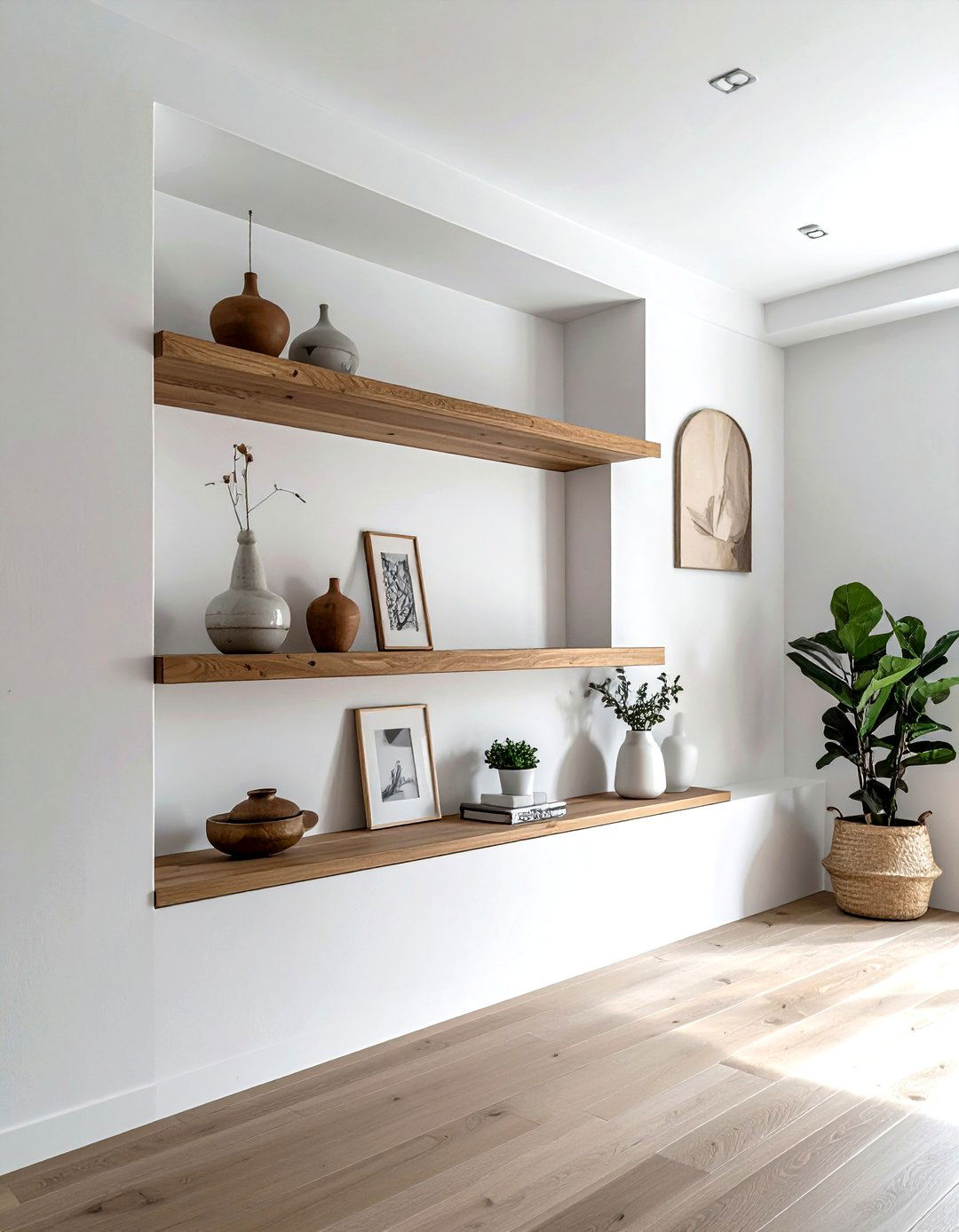 Recessed Wall Niche - 30 dining room built-in storage ideas