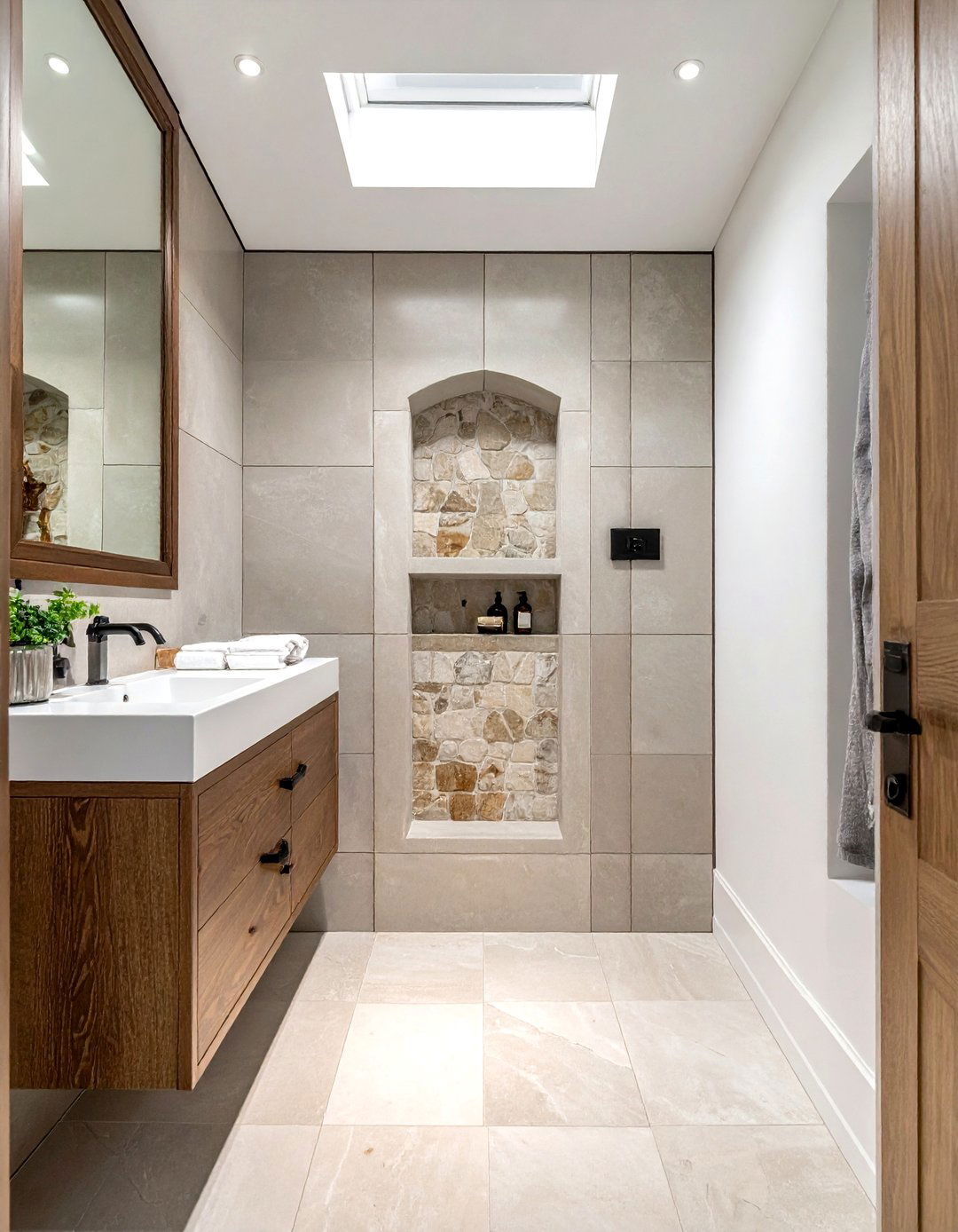 Recessed Wall Niche Bathroom - 30 Tudor bathroom ideas