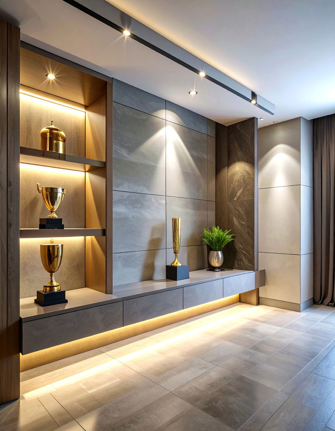 Recessed Wall Trophy Niche - 30 trophy display ideas