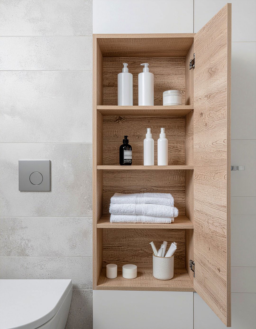 Recessed bathroom wall cabinet - 30 bathroom linen cabinet ideas