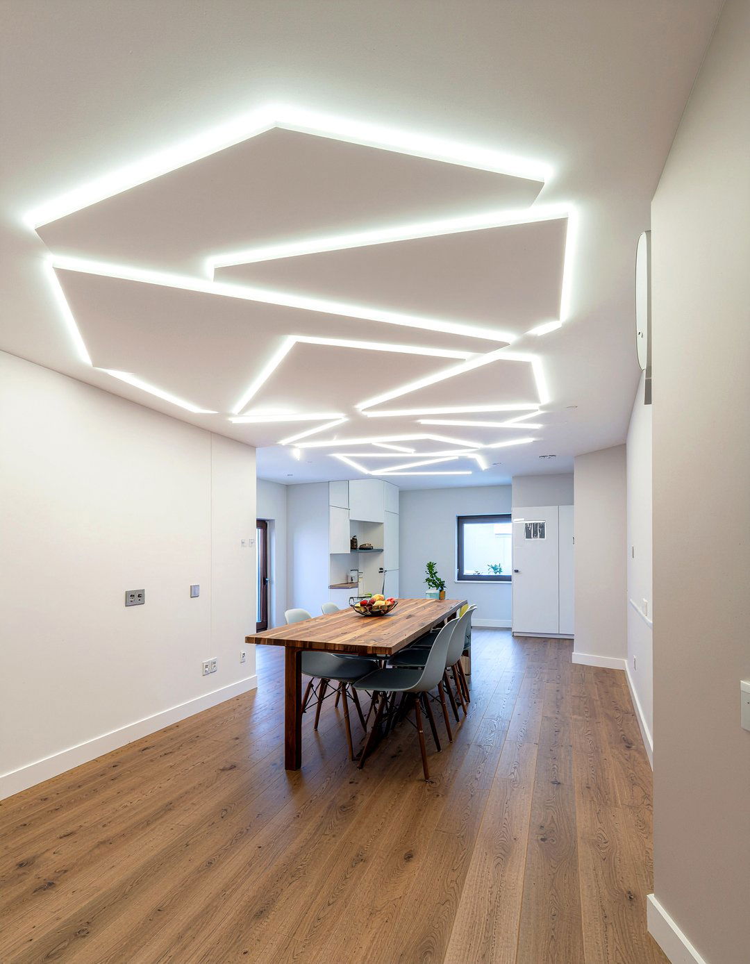 Recessed ceiling channel lighting - 30 LED strip kitchen lighting ideas