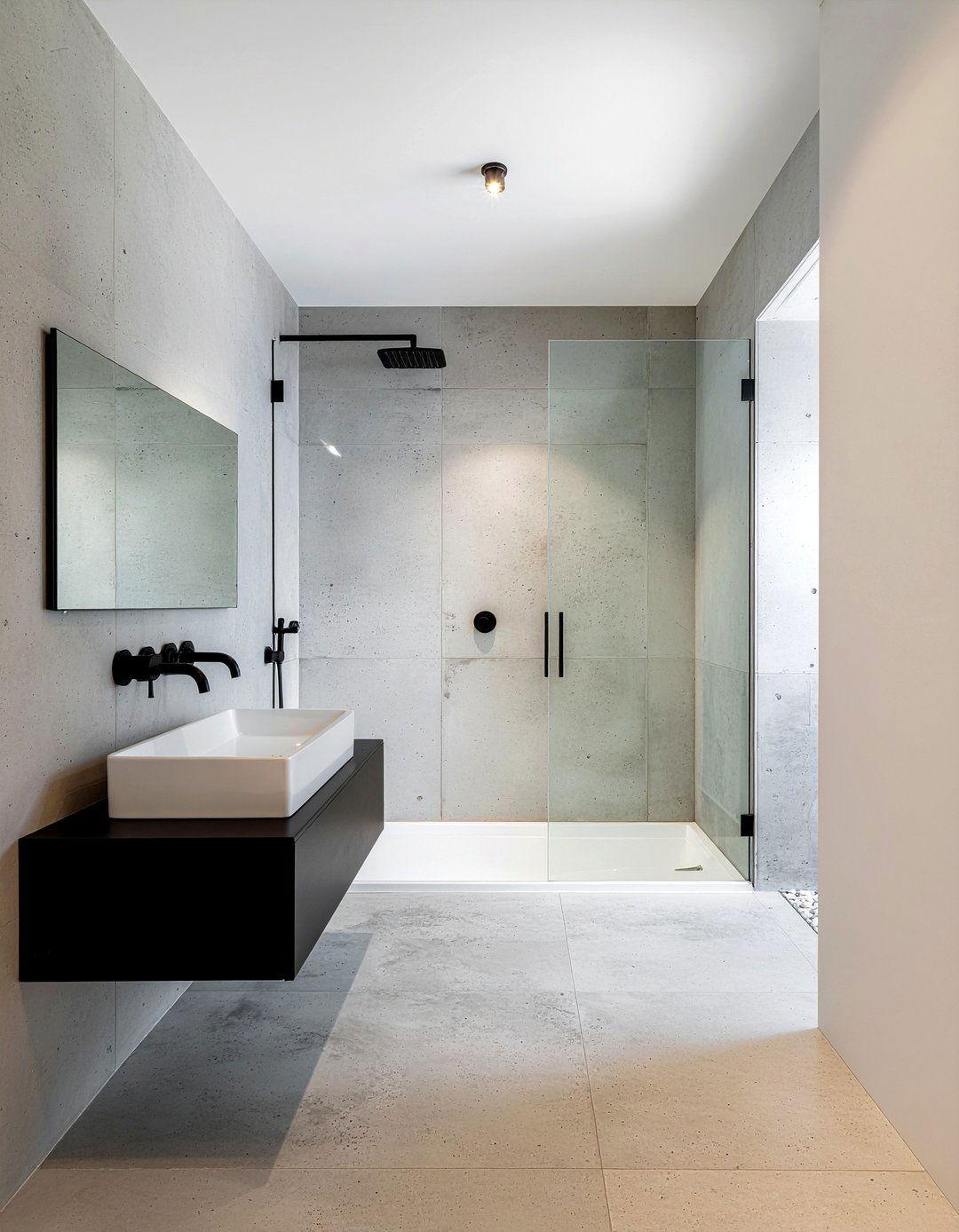 Recessed ceiling spotlight - 30 bathroom accent lighting ideas