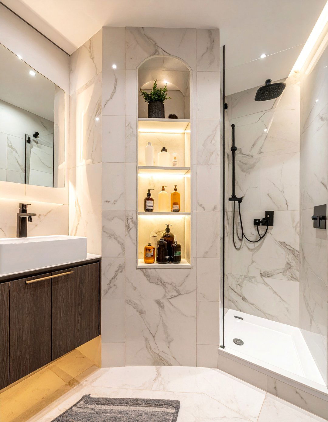 Recessed niche size - 30 bathroom remodel mistakes to avoid