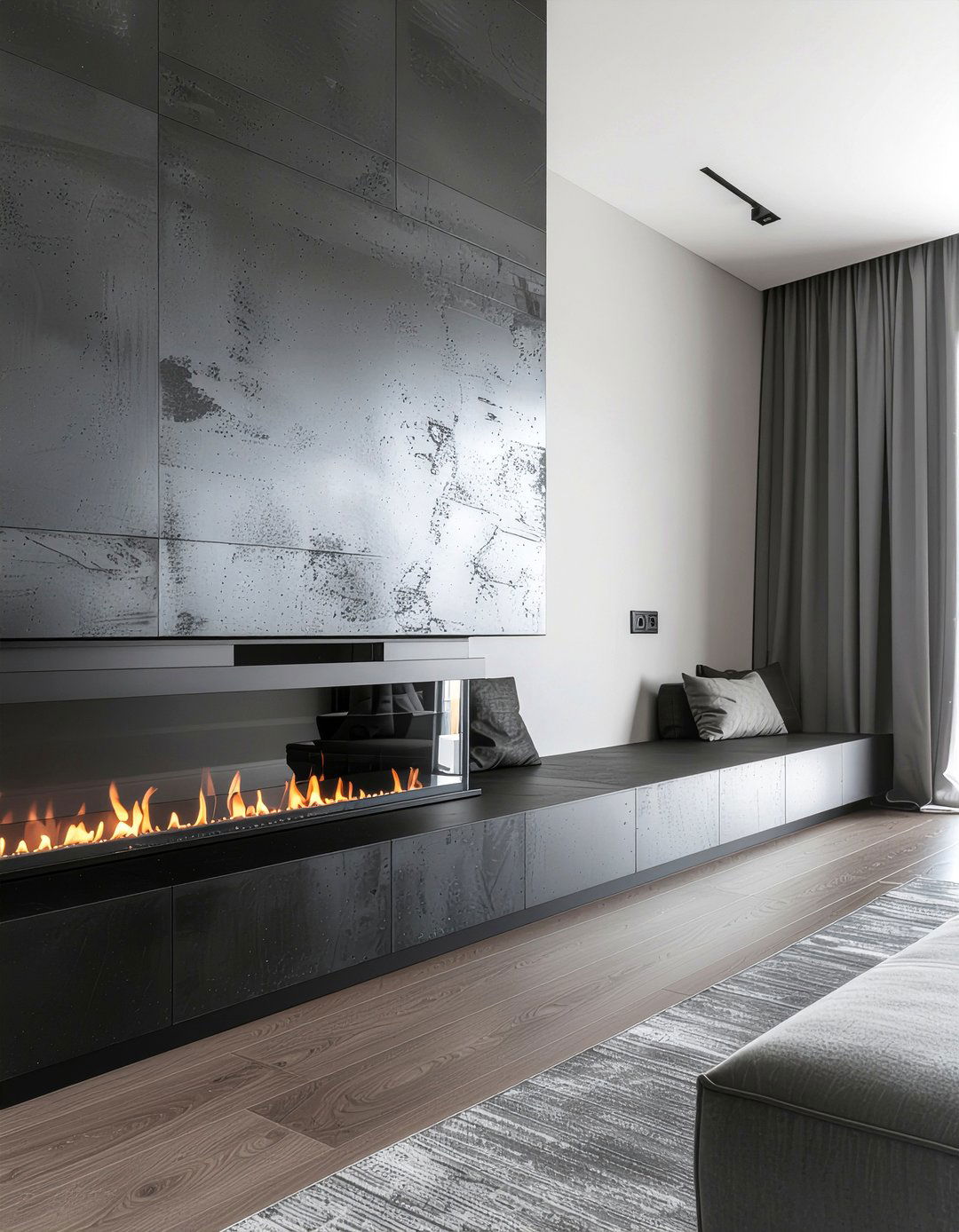 Recessed wall electric fireplace - 30 electric fireplace ideas