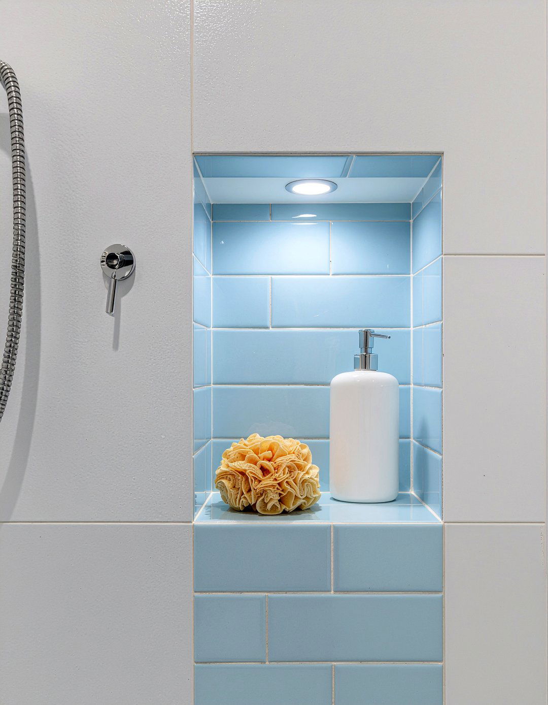 Recessed wall niche - 30 bathroom creative storage ideas