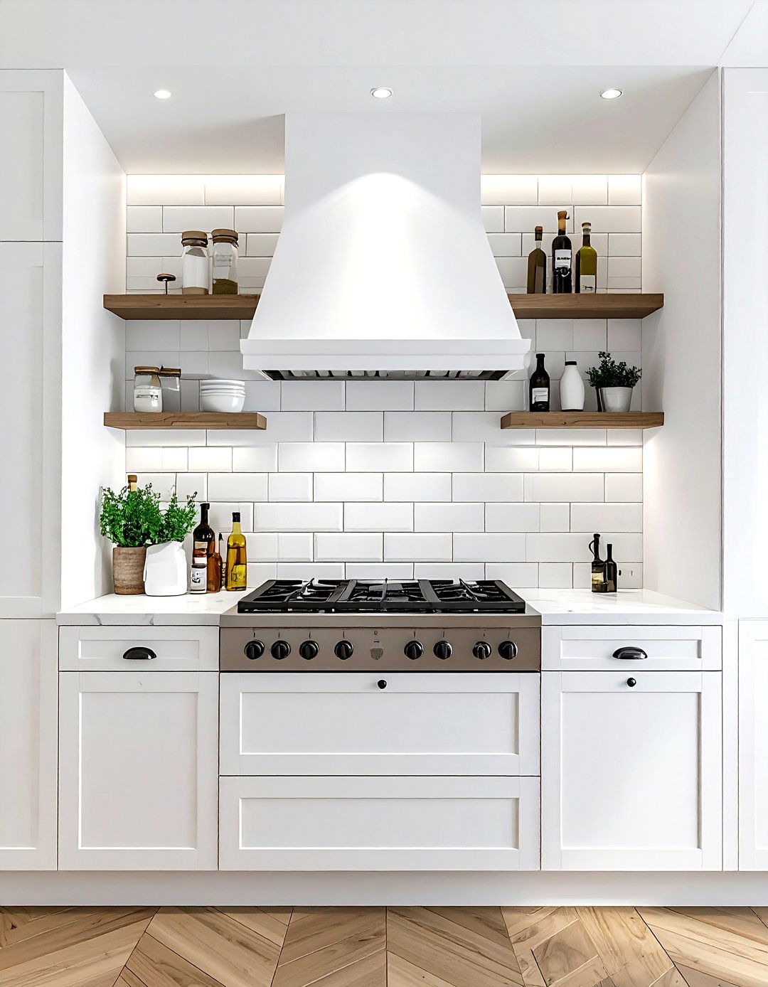 Recessed wall niche - 30 kitchen hidden storage ideas