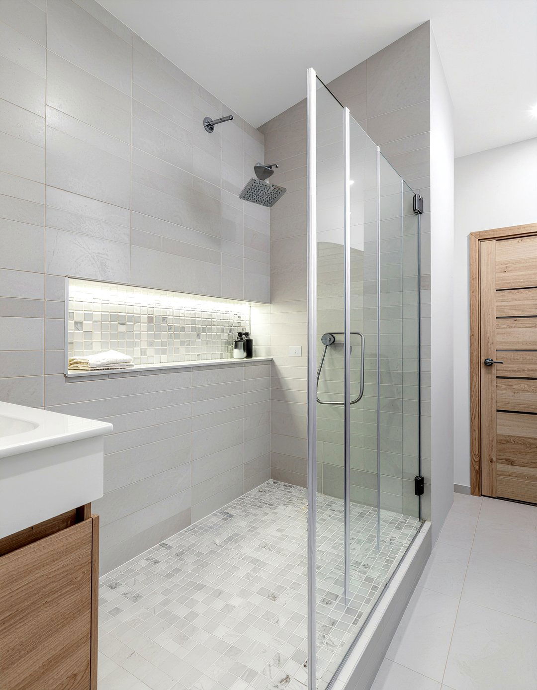 Recessed wall niche - 30 bathroom expansion ideas