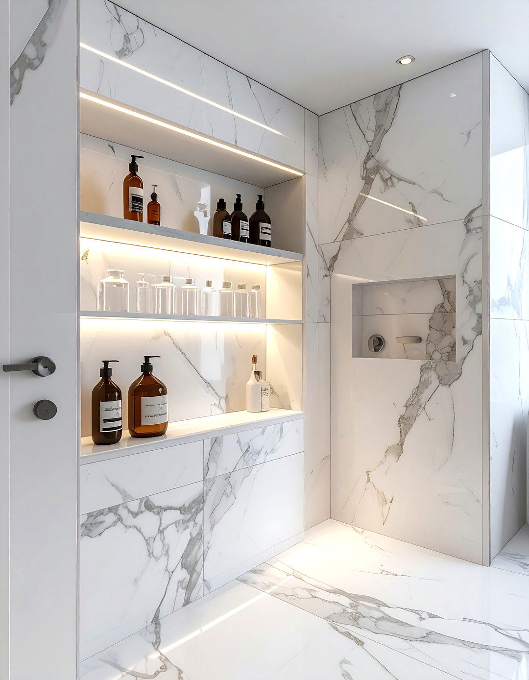 Recessed wall niche - 30 zen bathroom ideas