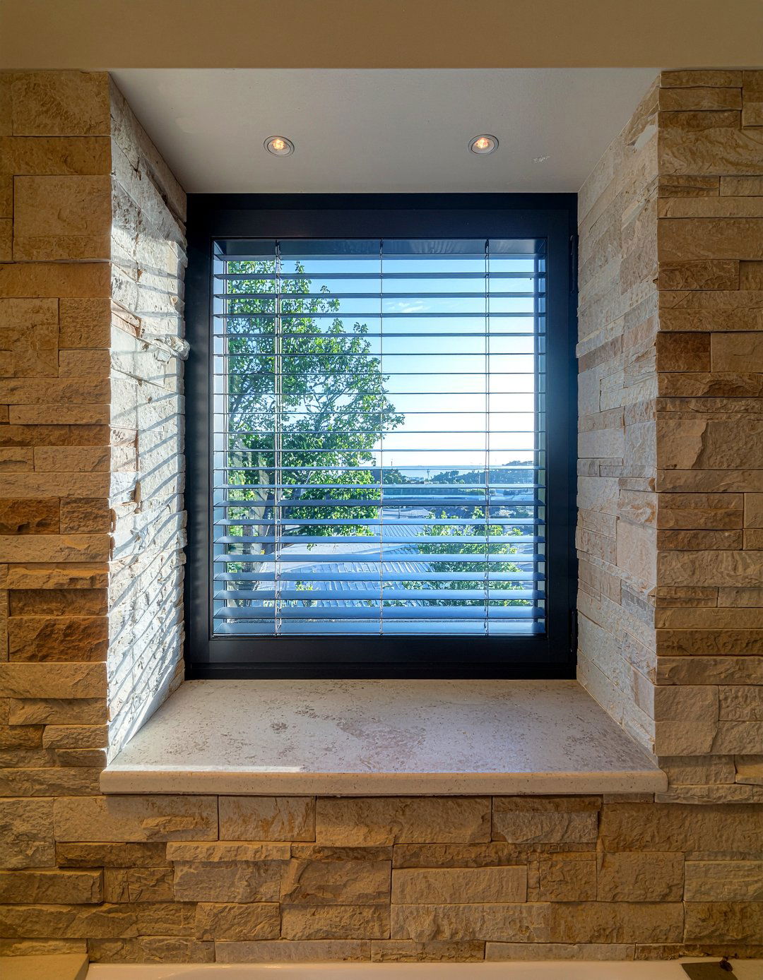 Recessed window shutters - 30 bathroom shutter ideas