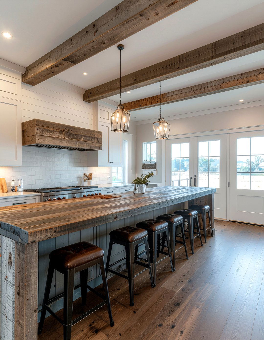 Reclaimed Barn Wood - 30 kitchen vaulted ceiling ideas