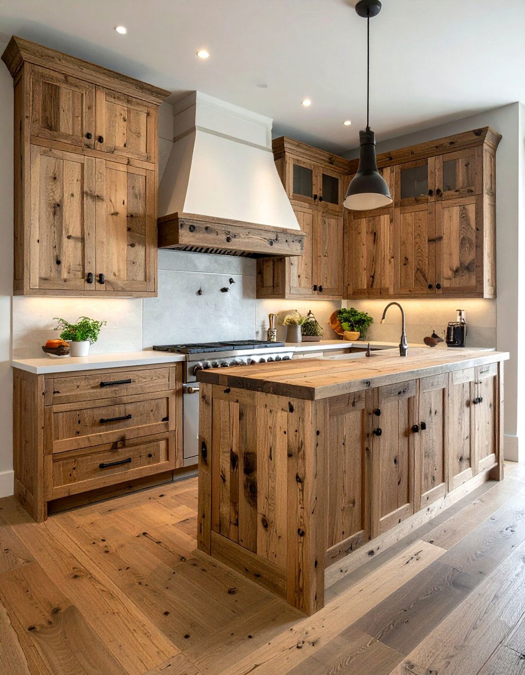 Reclaimed Oak Kitchen Cabinets - 30 oak kitchen cabinet ideas