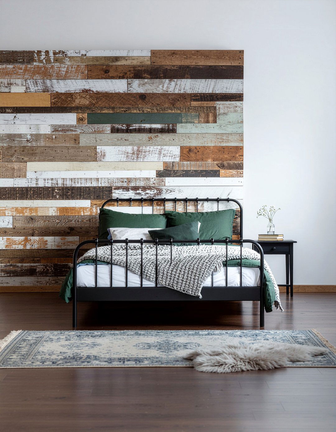 Reclaimed Wood - 30 industrial bedroom ideas