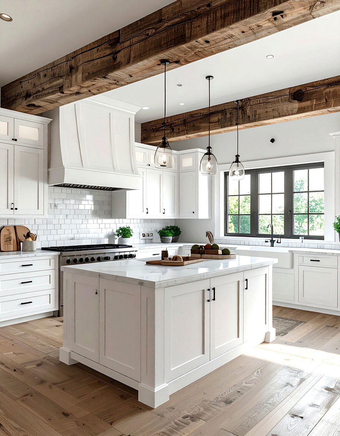 Reclaimed Wood Beam - 30 kitchen texture ideas