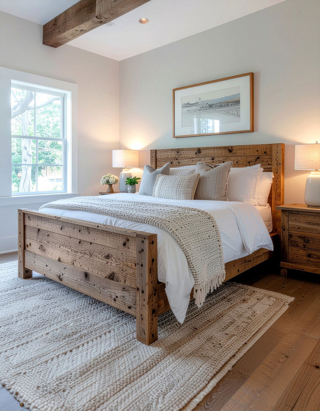Reclaimed Wood Bed - 30 wooden bed frames