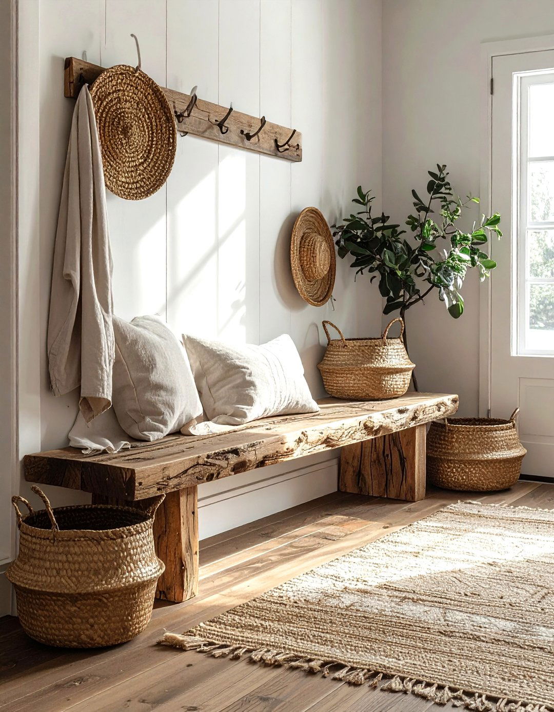 Reclaimed Wood Bench - 30 statement piece ideas