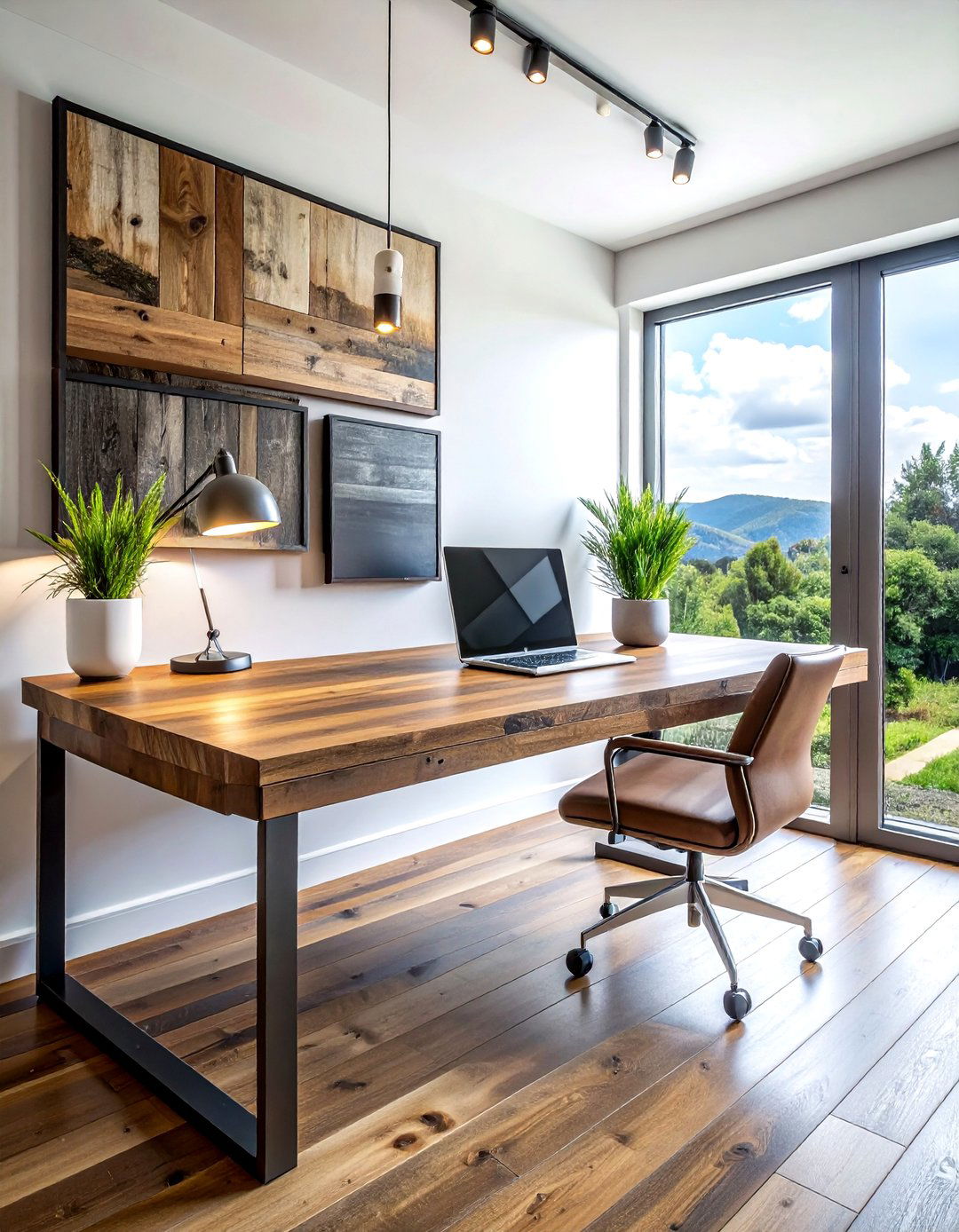 Reclaimed Wood Desk - 30 reclaimed wood decor ideas