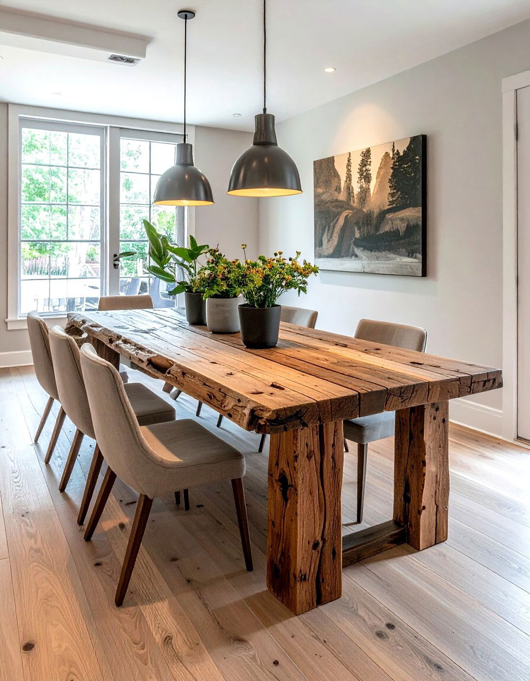 Reclaimed Wood Dining Room - 30 wood dining room ideas