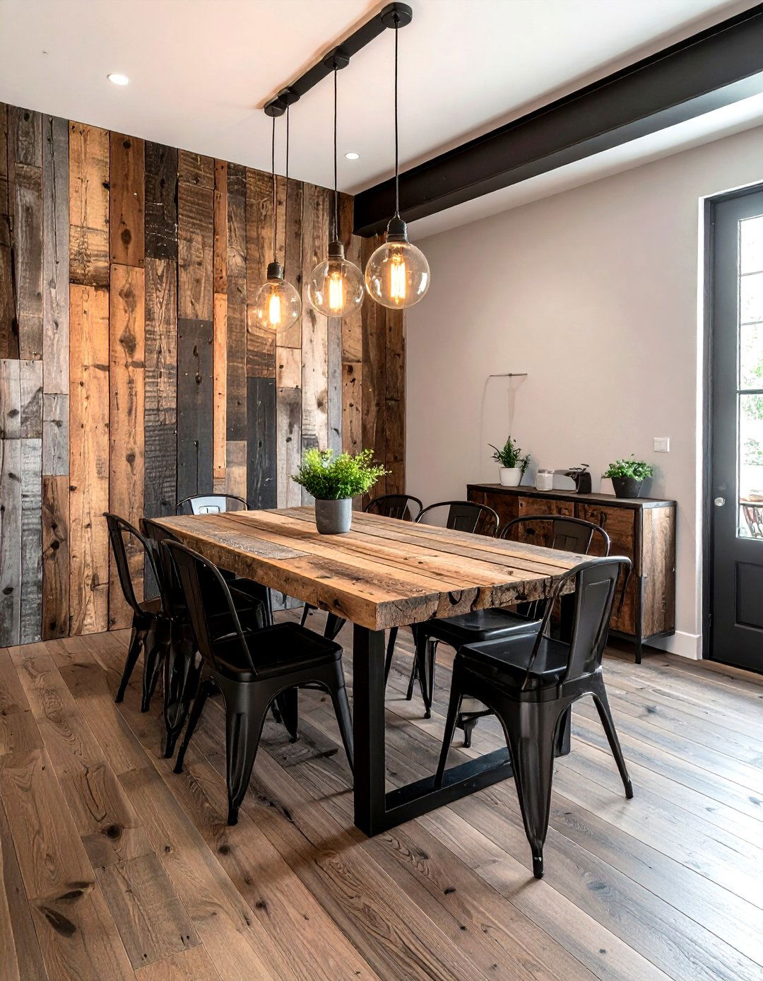 Reclaimed Wood Dining Room - 30 forest dining room ideas