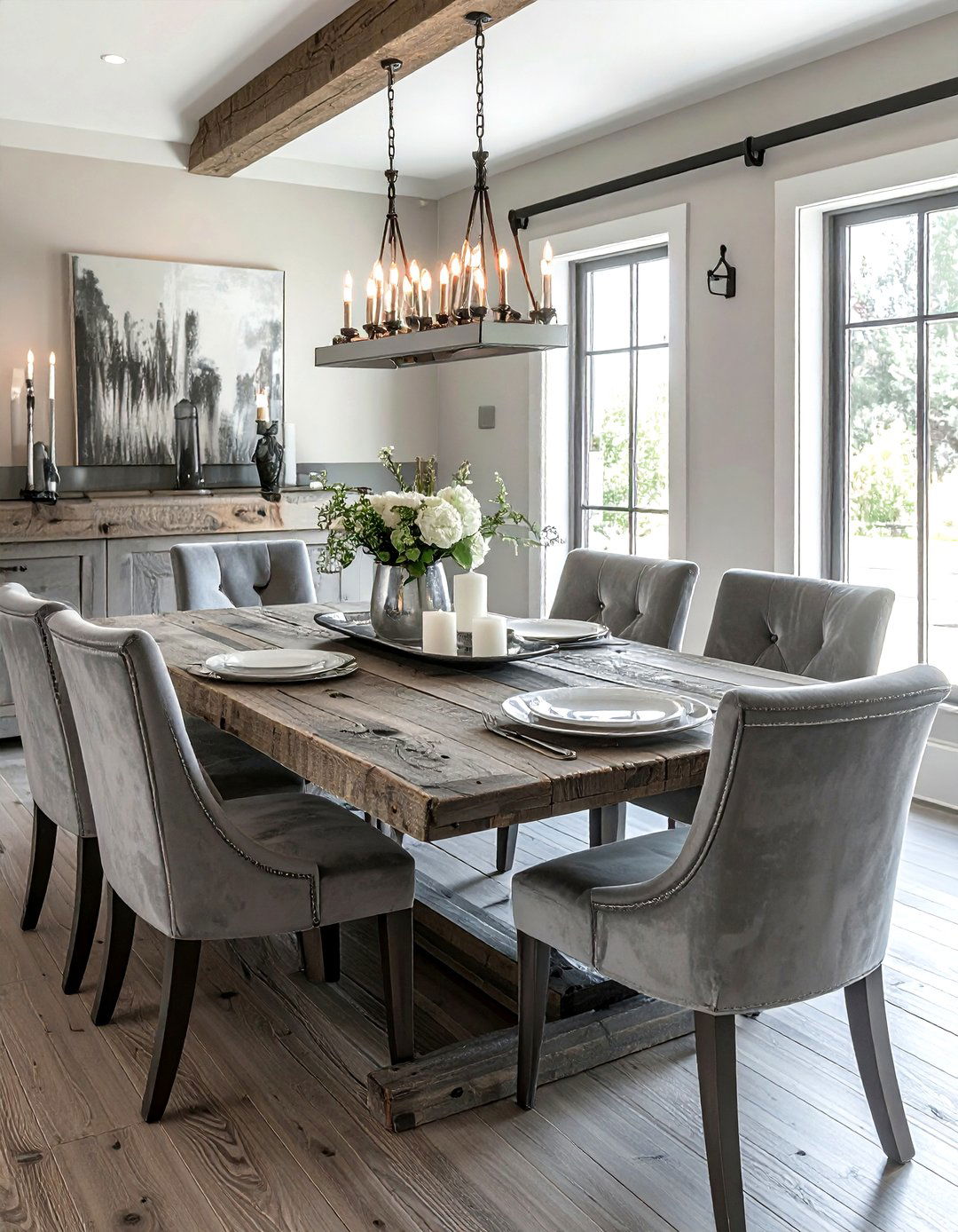 Reclaimed Wood Dining Room - 30 Napa Valley dining room ideas
