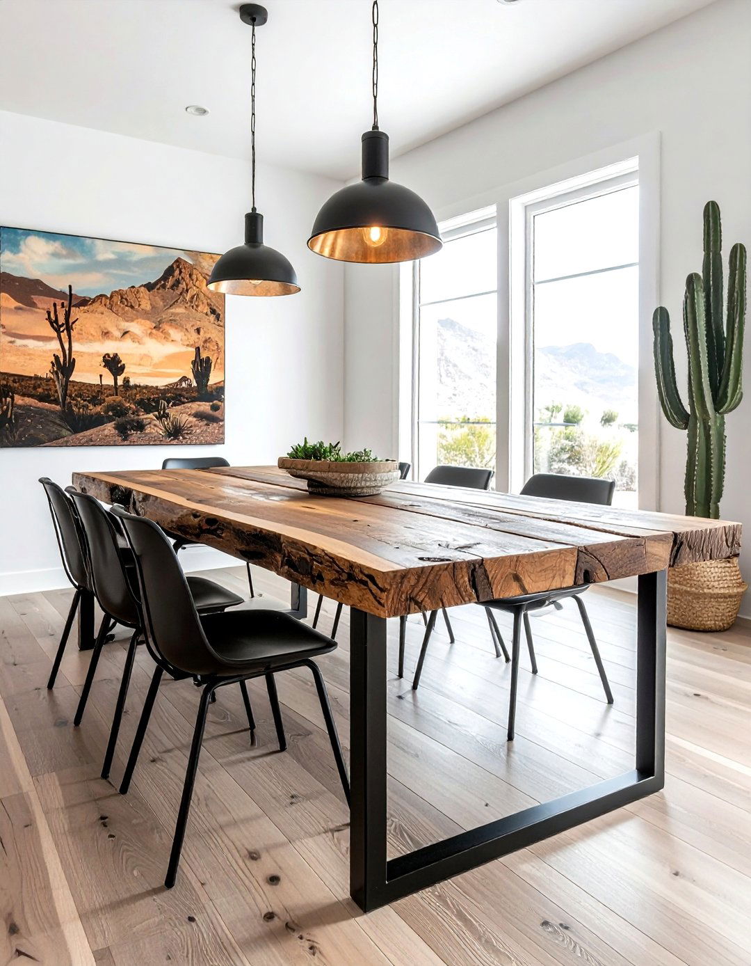 Reclaimed Wood Dining Table - 30 Southwestern dining room ideas