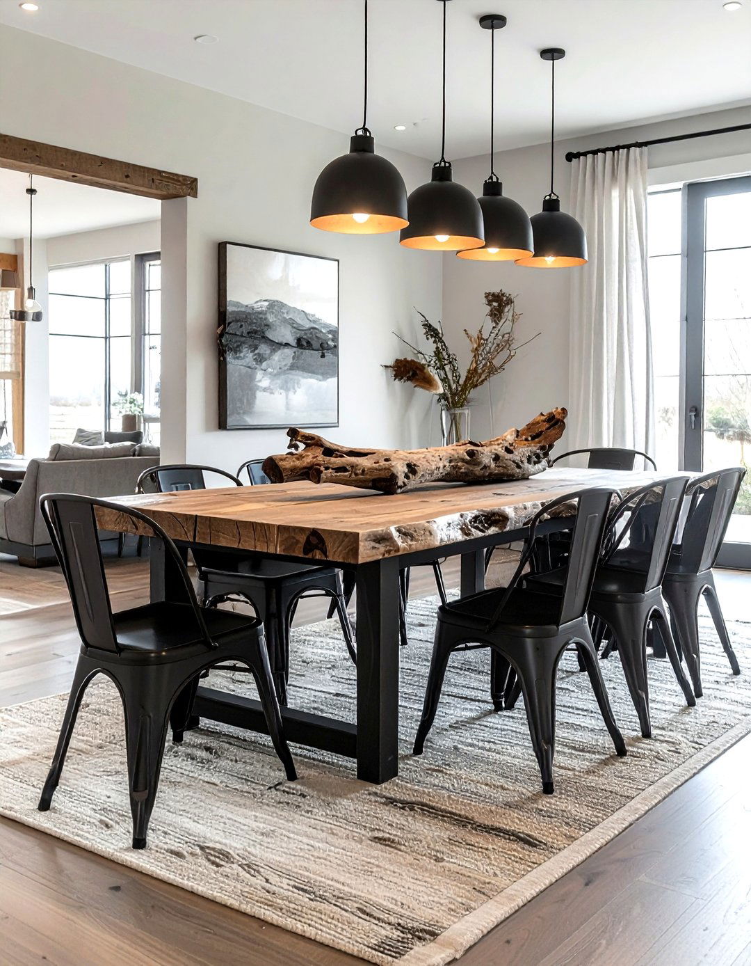 Reclaimed Wood Dining Table - 30 dining room furniture settings