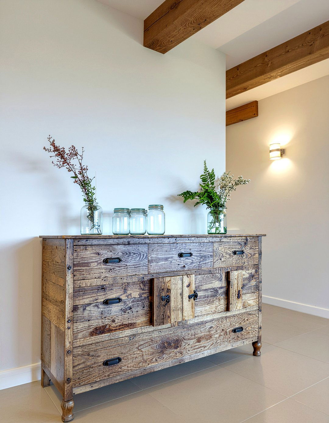 Reclaimed Wood Furniture - 30 earthy dining room ideas