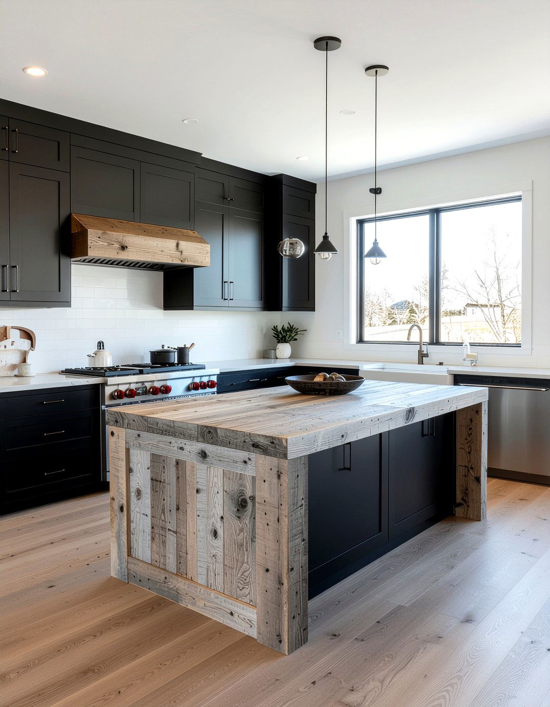 Reclaimed Wood Kitchen Island - 30 DIY kitchen island ideas