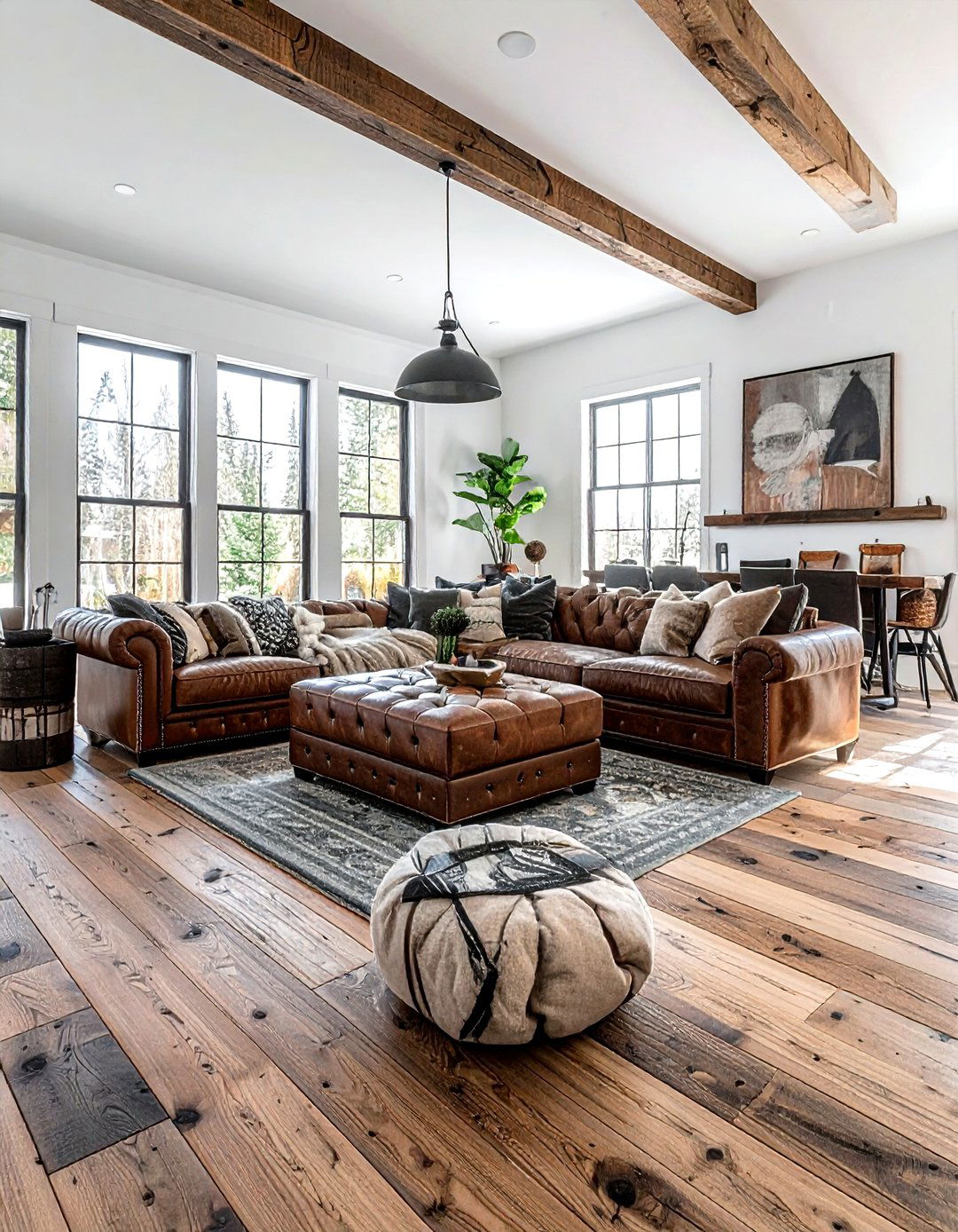 Reclaimed Wood Laminate Flooring - 30 living room laminate flooring ideas