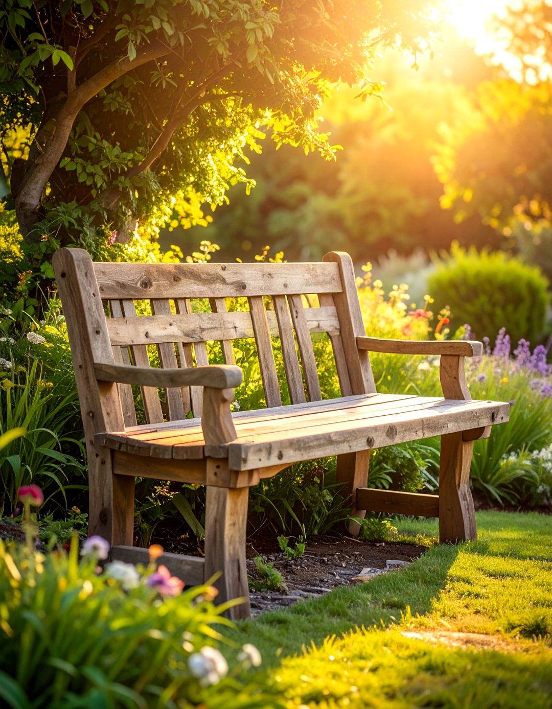 Reclaimed Wood Outdoor Bench - 30 reclaimed wood decor ideas
