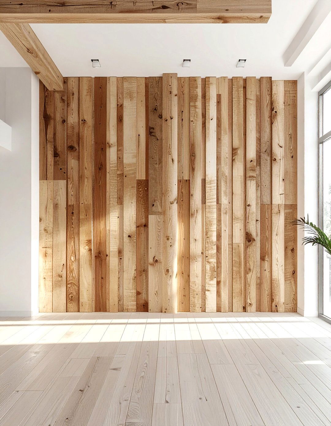 Reclaimed Wood Room Divider - 30 reclaimed wood dining room ideas