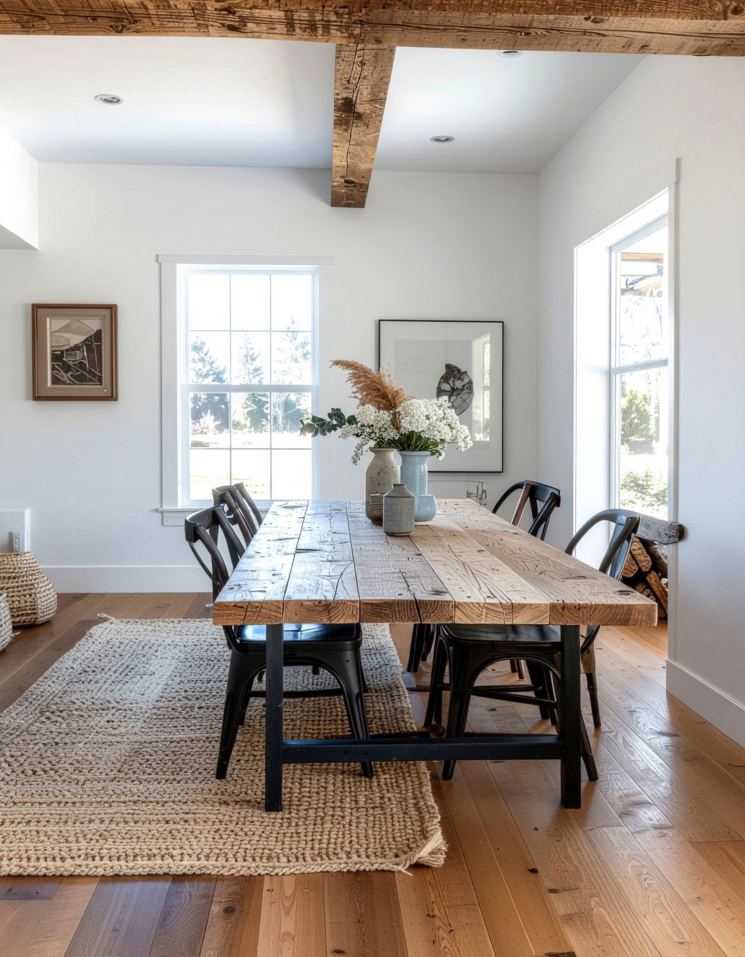 Reclaimed Wood Table - 30 extendable dining ideas