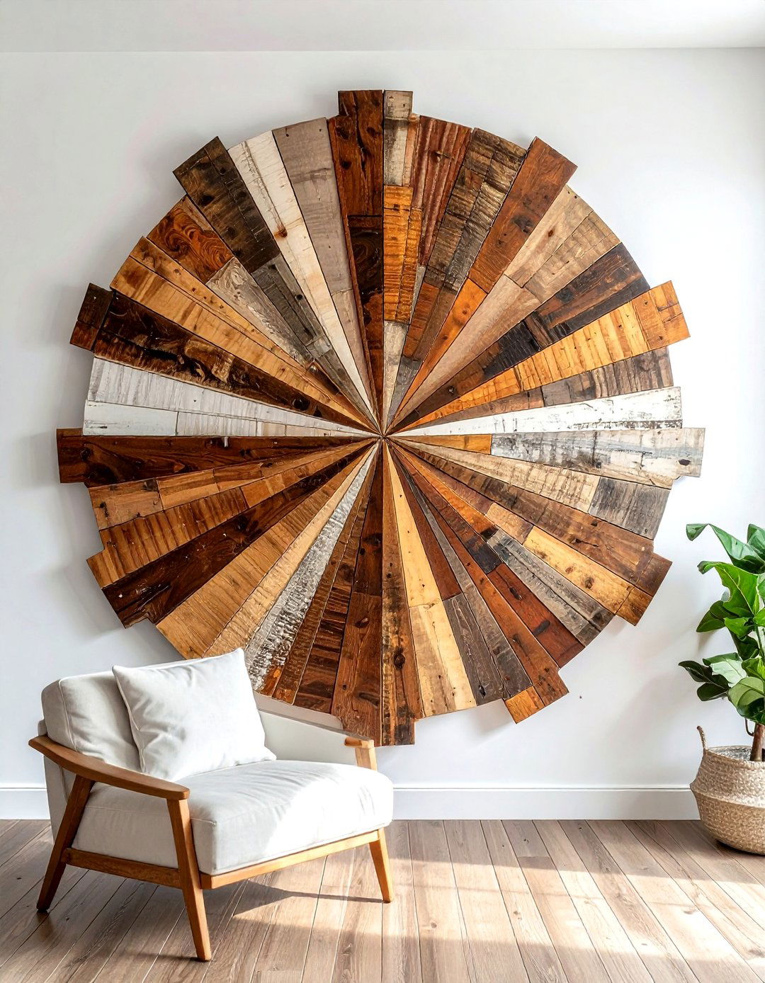 Reclaimed Wood Wall Art - 30 reclaimed wood decor ideas