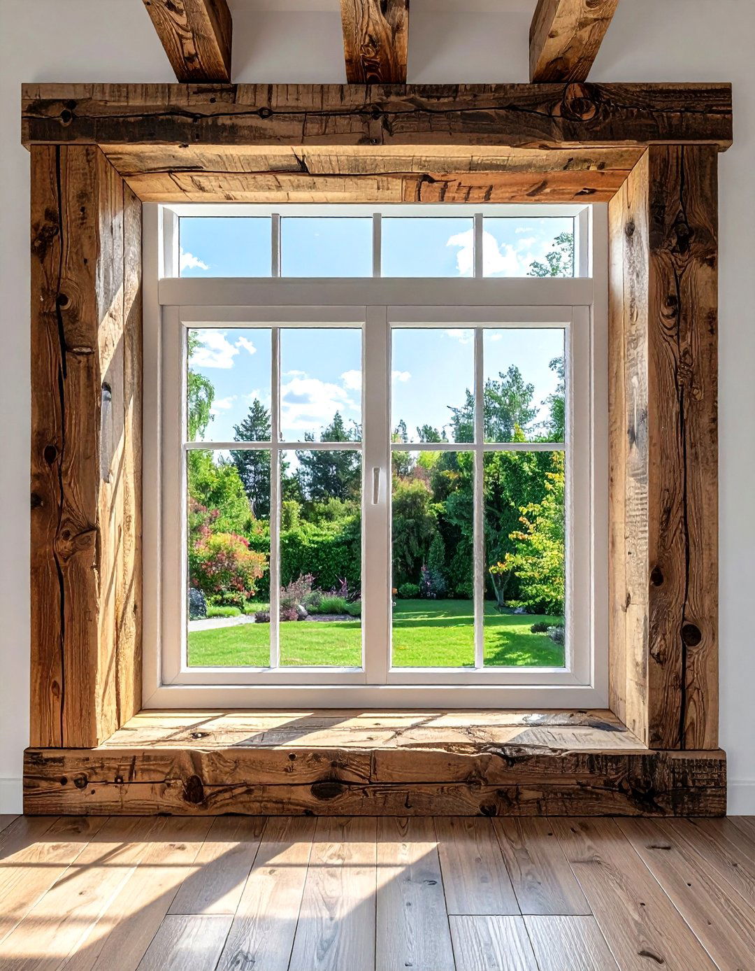 Reclaimed Wood Window Trim - 30 reclaimed wood dining room ideas