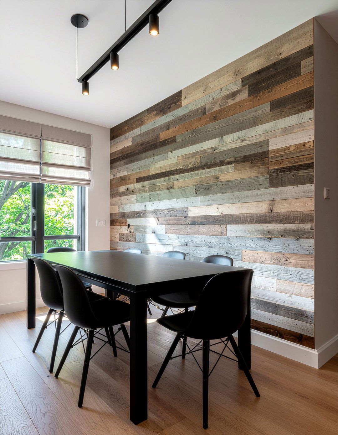 Reclaimed wood accent wall - 30 reclaimed wood kitchen ideas