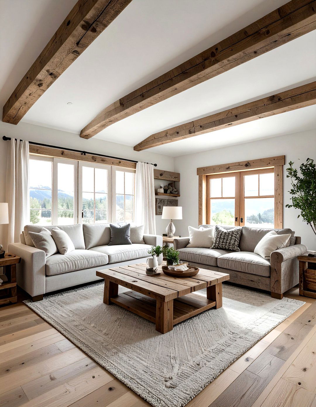 Reclaimed wood cabin - 30 living room cabin furniture ideas