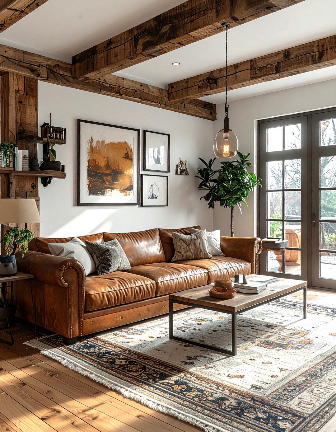 Reclaimed wood chair rail - 30 living room chair rail ideas