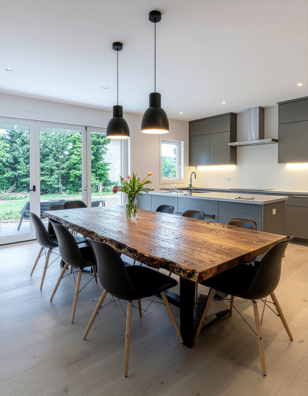 Reclaimed wood dining table - 30 reclaimed wood kitchen ideas