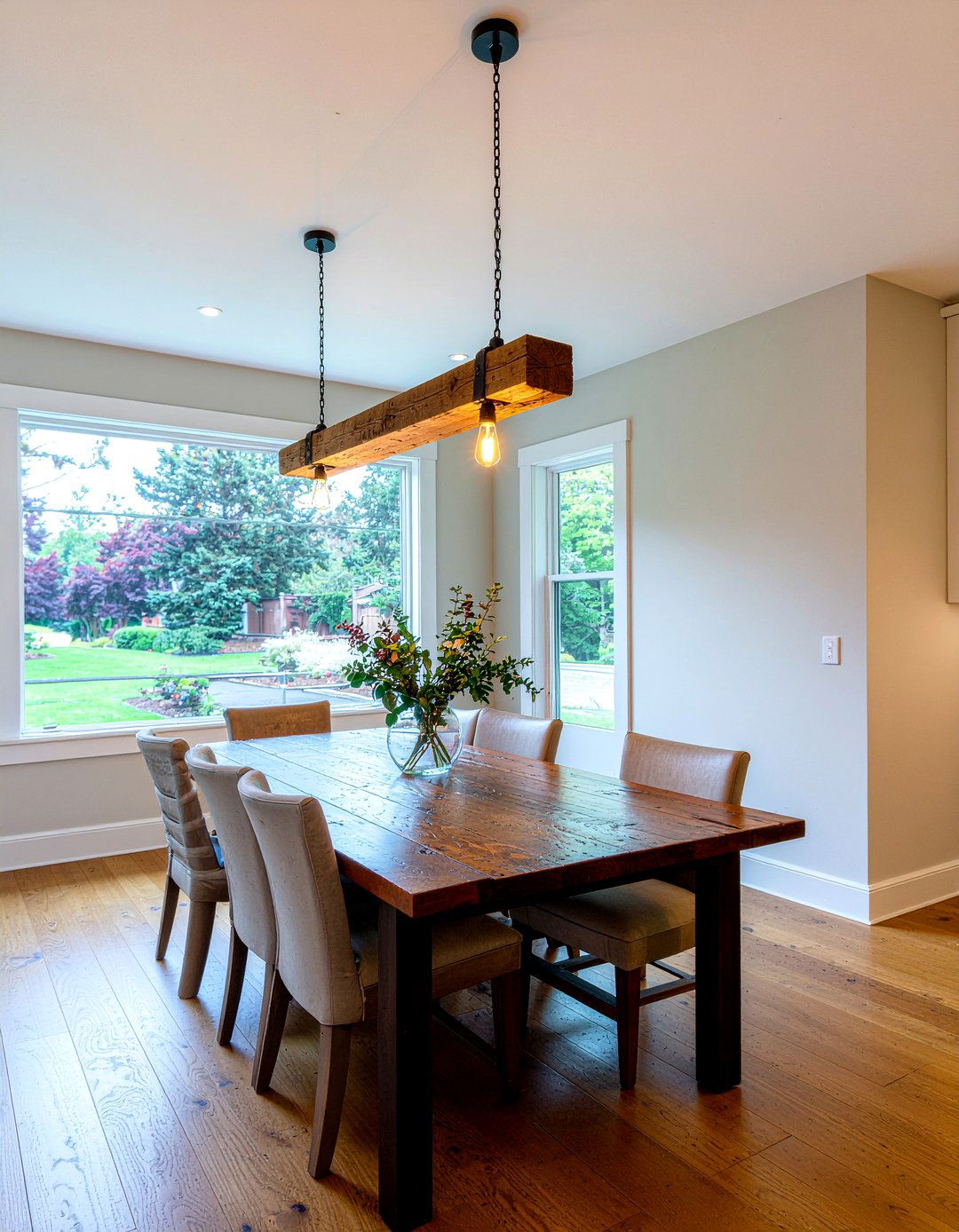 Reclaimed wood lighting fixture - 30 reclaimed wood kitchen ideas