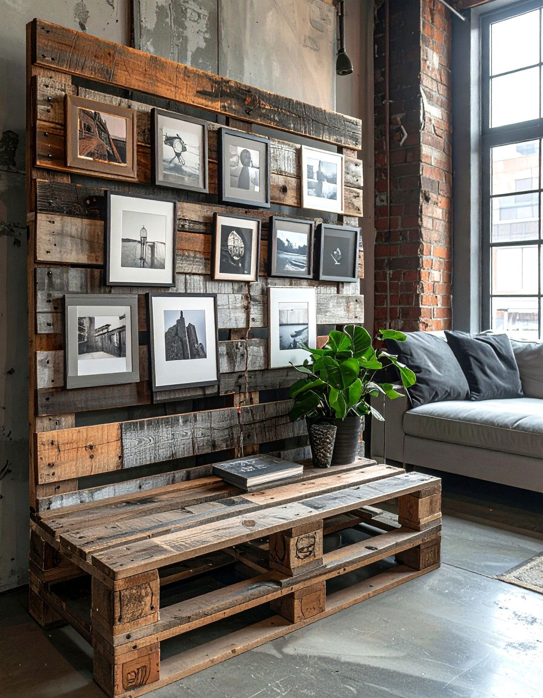Reclaimed wood pallet - 30 memory display ideas
