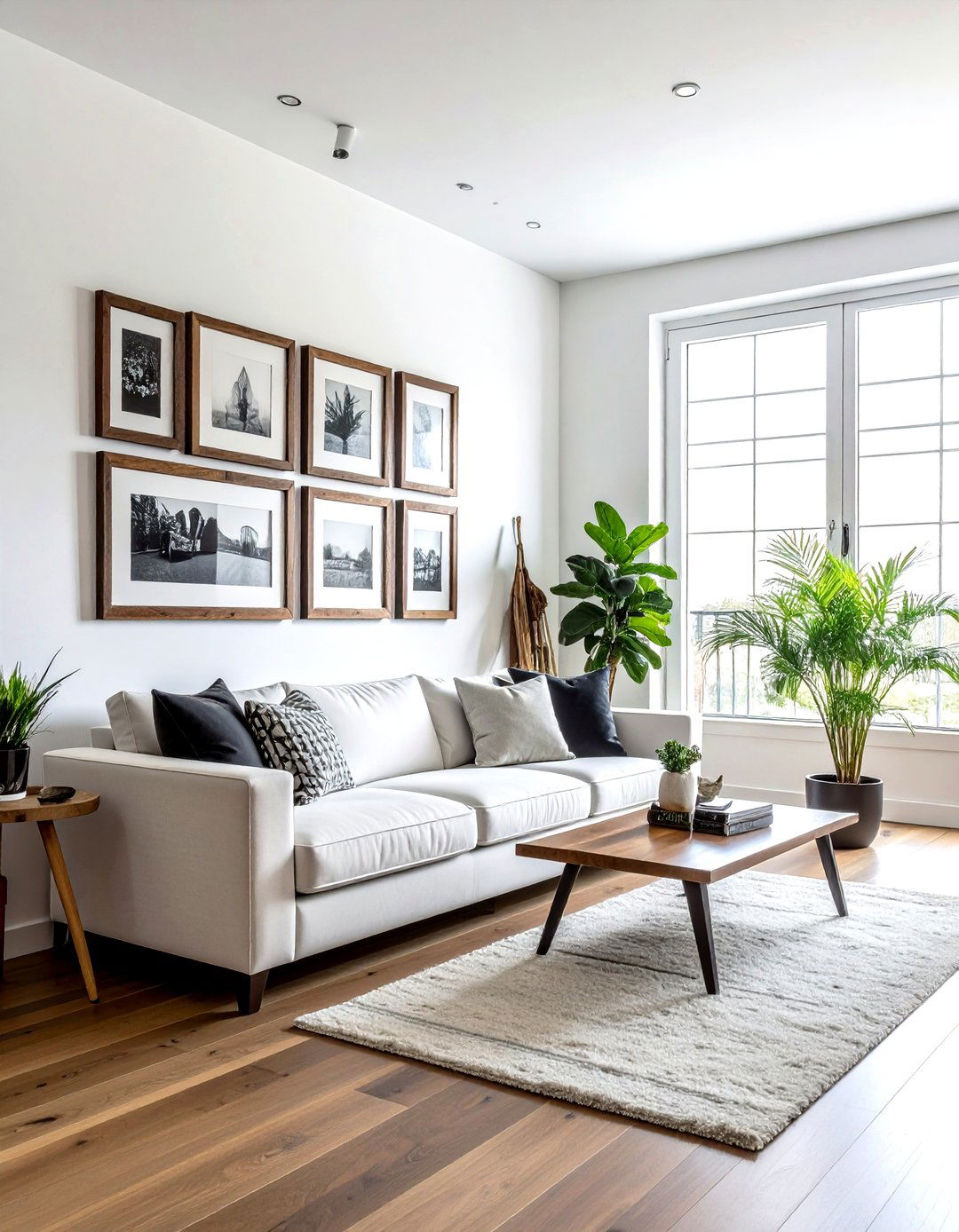 Reclaimed wood picture frames - 30 living room reclaimed wood furniture ideas